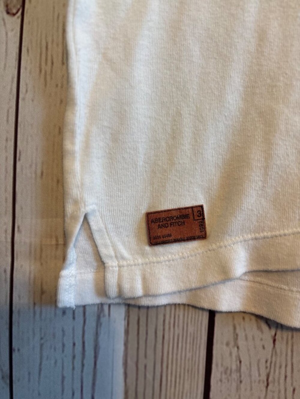 Abercrombie & Fitch White Preppy Women's  Polo Shirt Size Large - Picture 3 of 5